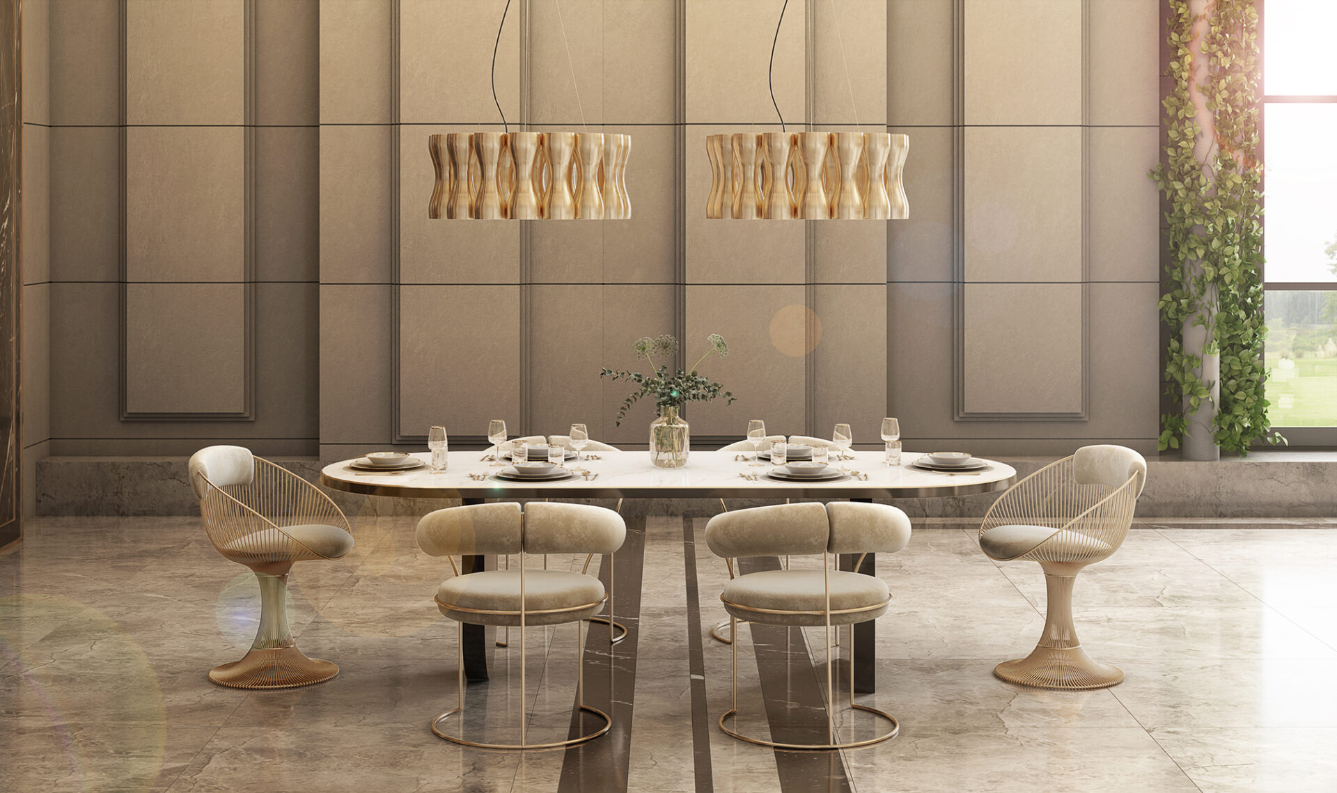 Crown Suspension Lamp