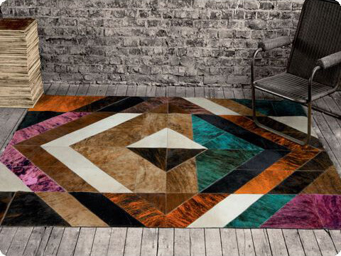 Columbia Cowhide Handwoven Rug