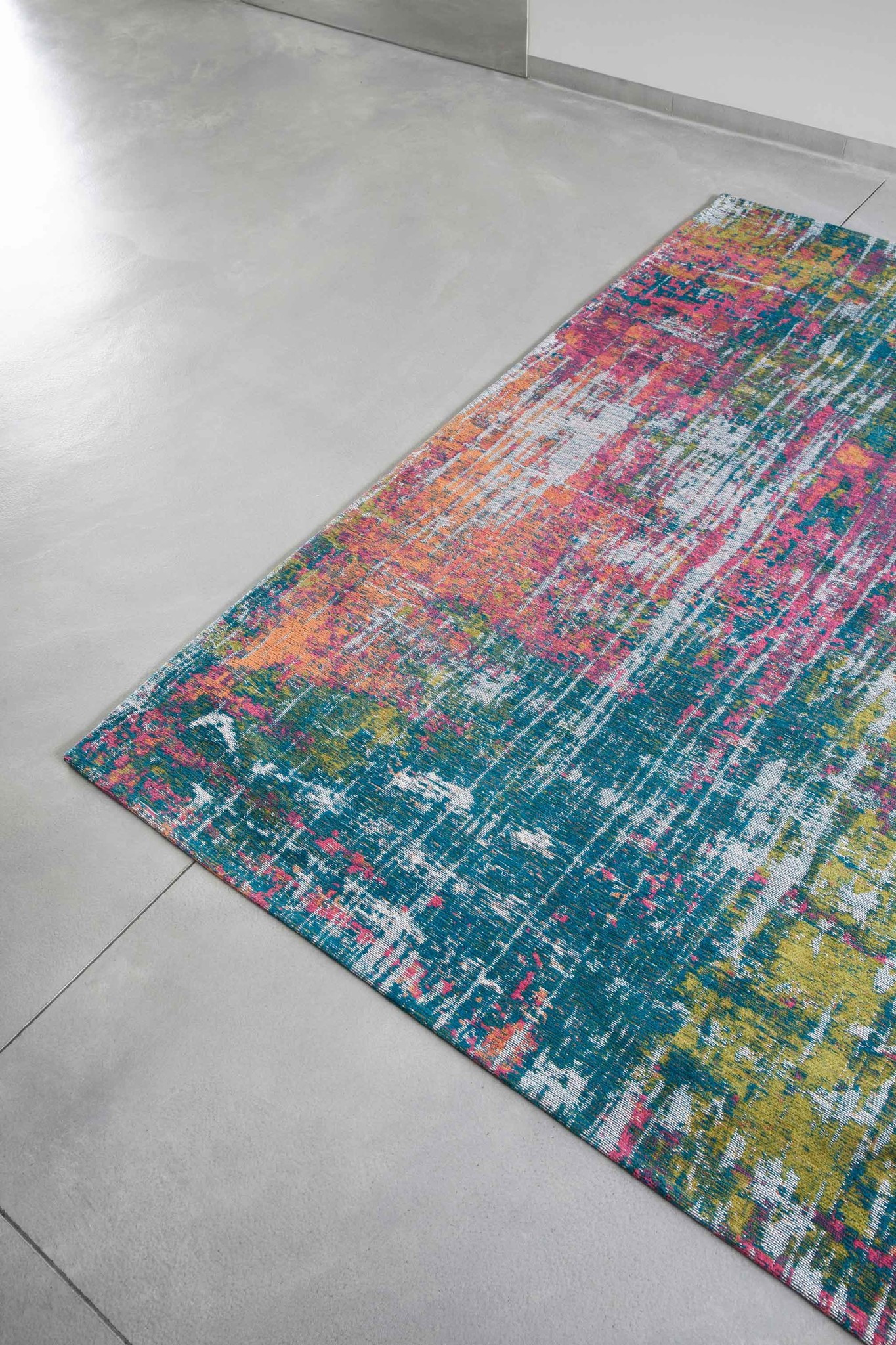 Abstract Multi Flatwoven Rug ☞ Size: 2' 7" x 5' (80 x 150 cm)