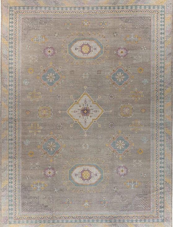 Khotan Hand Knotted Wool Rug