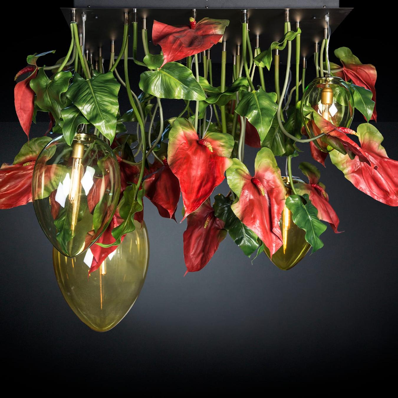 Anthurium Dark Chandelier