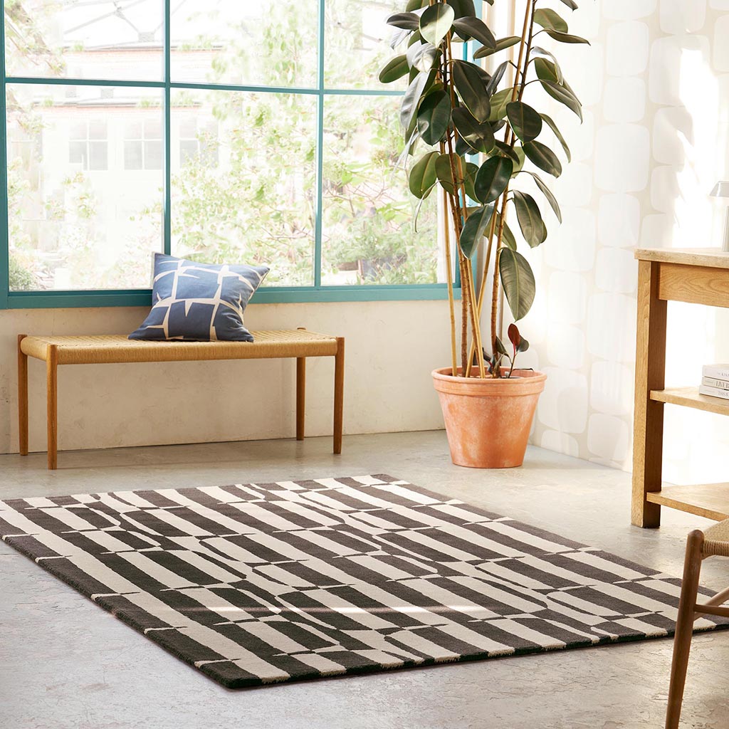 Charcoal Stripe Rug