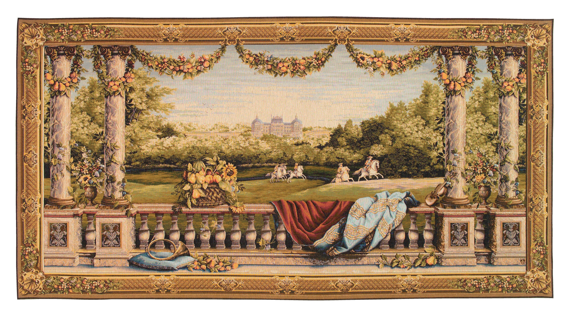 Large Bellevue Castle Tapestry