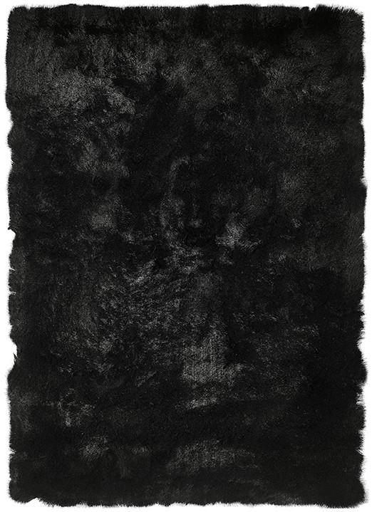 Shaggy Black Rug