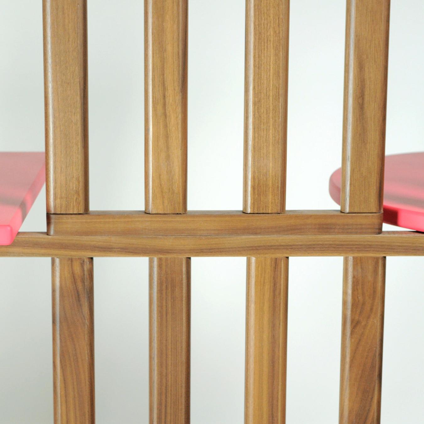 Pink Five-Tier Bookshelf