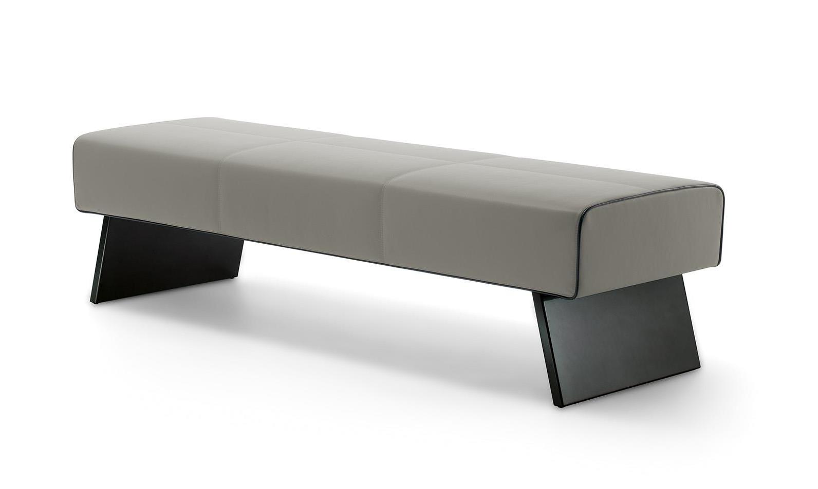 Modern Leather Bench