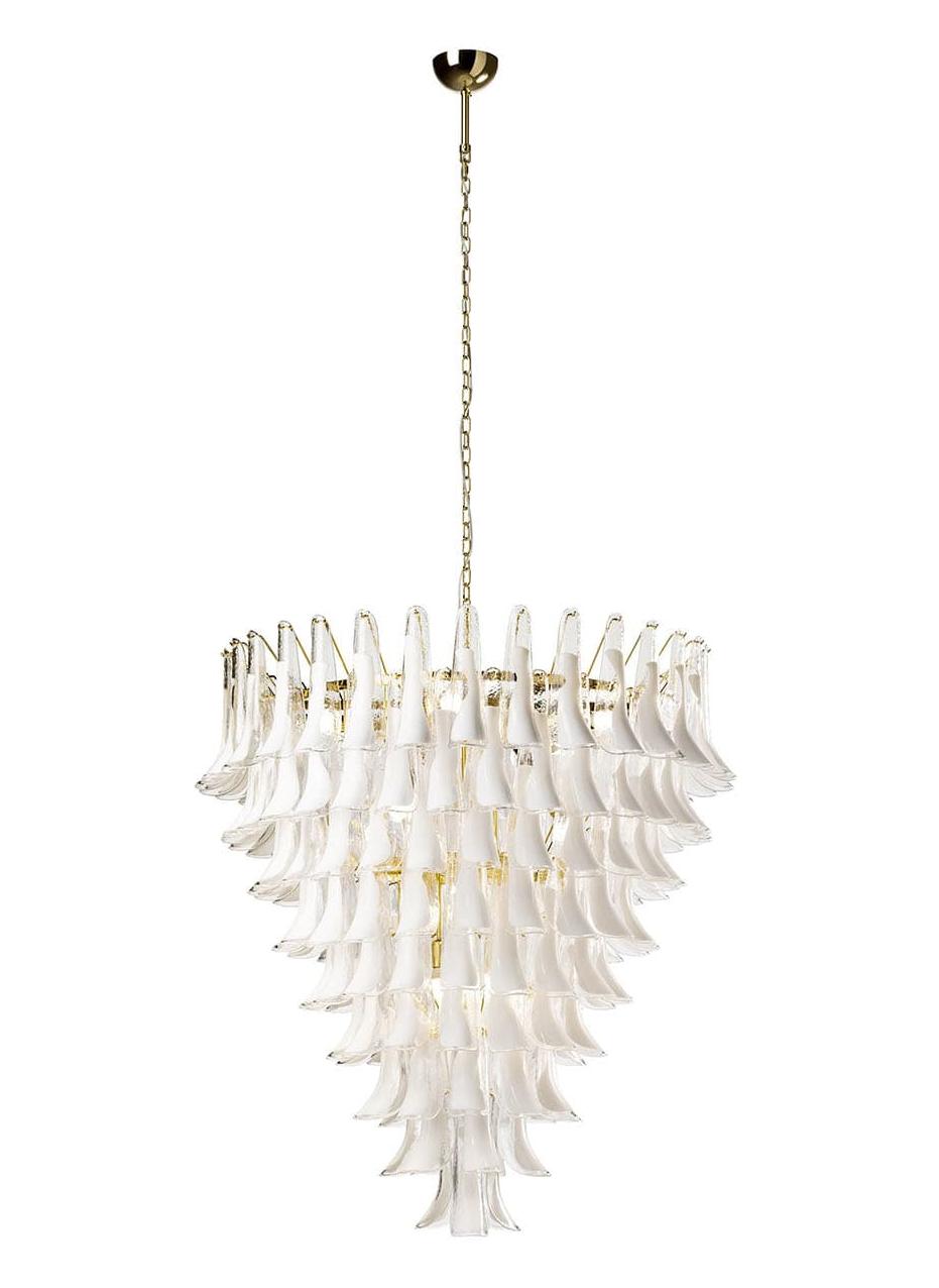 Murano Glass Leaf Round Chandelier