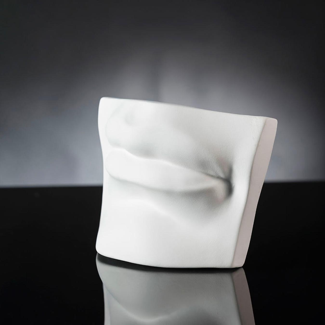David's Mouth White Sculpture