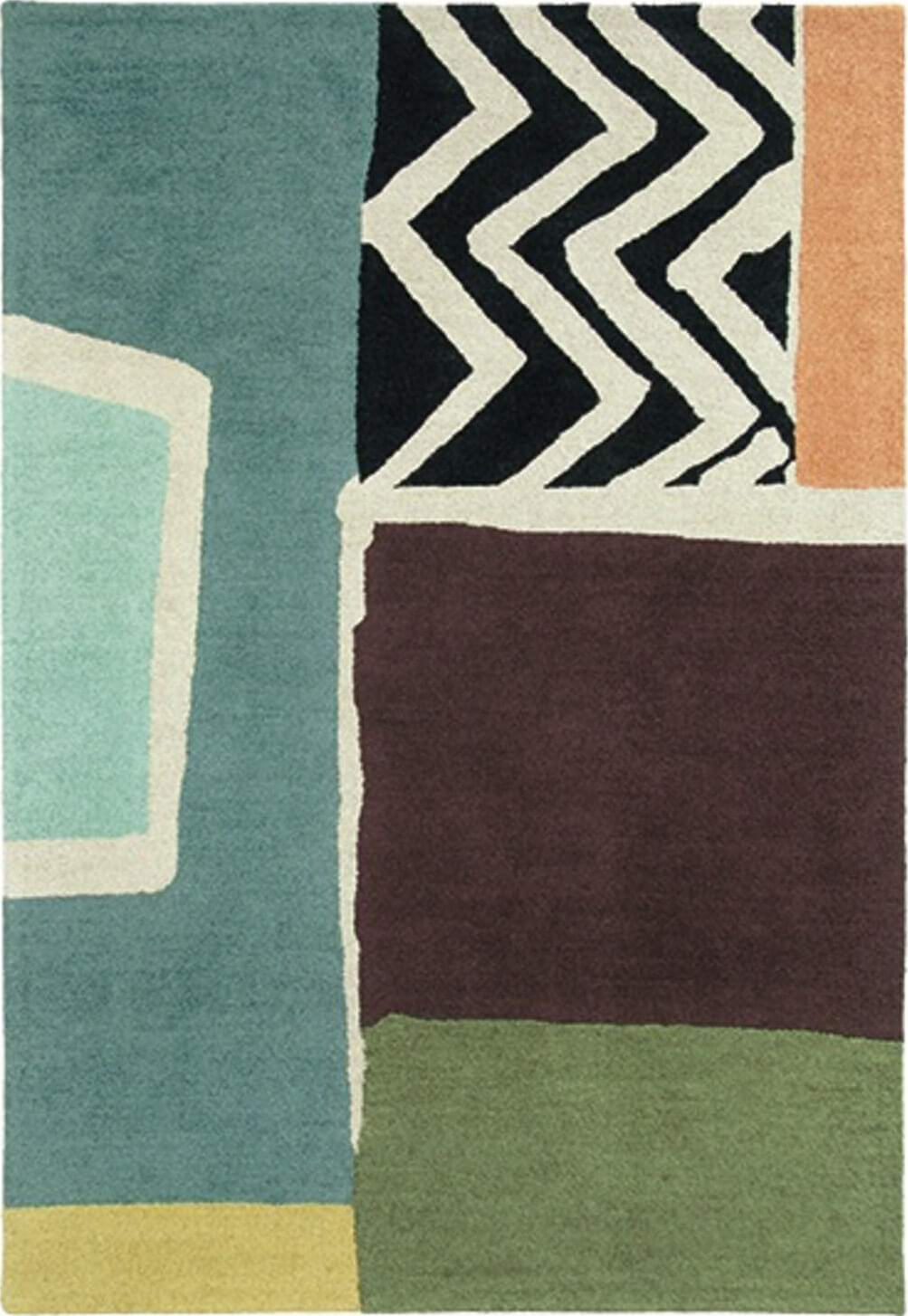 Nova Lagoon Handmade Rug | Size: 4' 7