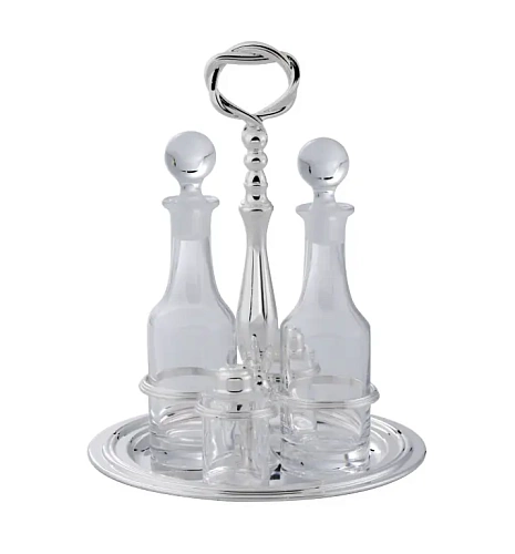 Silver-Plated Round Cruet