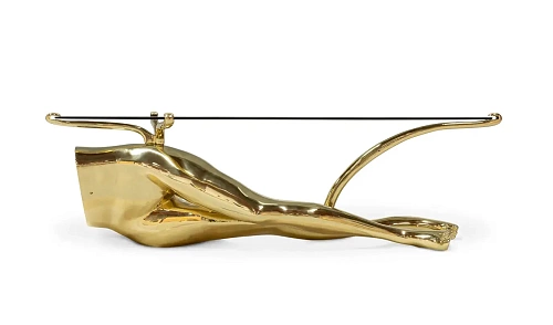 Tavo Polished Brass Coffee Table