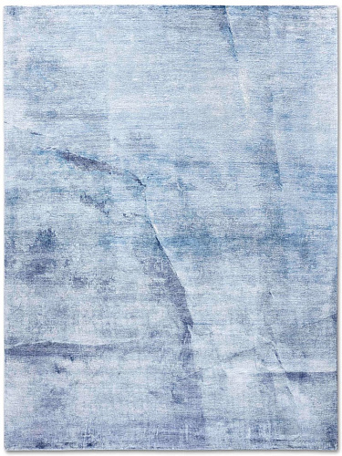 Twisted Blue Hand Knotted Rug