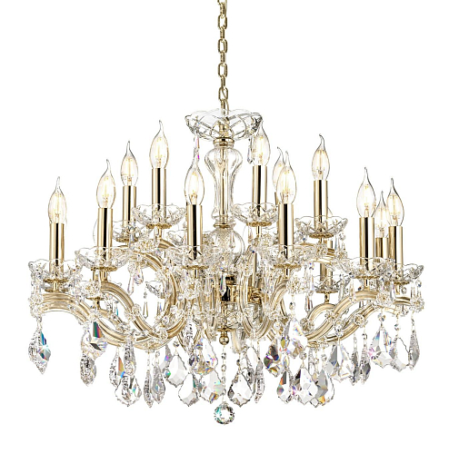 Mariateresa Crystal Chandelier Gold Finish