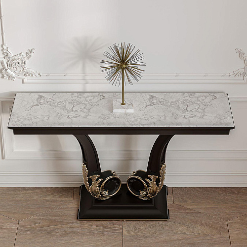 Marble-Top Console Table