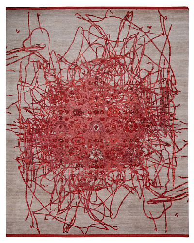 Bidjar Hand-knotted Red Rug