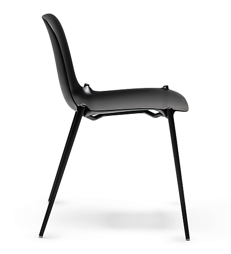Dogo S Black Chair (2-Piece Set)