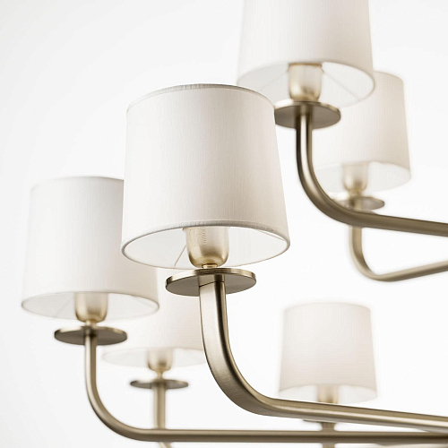 15-Light Chandelier in Brushed Pale Gold