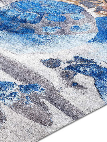 Blue Lemon Luxury Handmade Rug