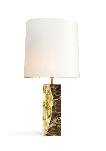 Glacier Emperador Table Lamp
