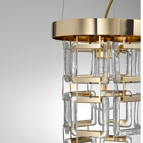 Bracelet Soft Gold Chandelier with Murano Glass