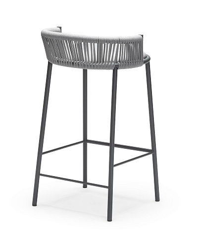 Millie SG-65 Gray Outdoor Bar Stool