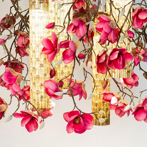 Magnolia Square Gold Chandelier