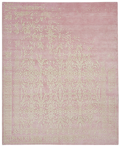 Wool / Silk Ferrara Pink Rug