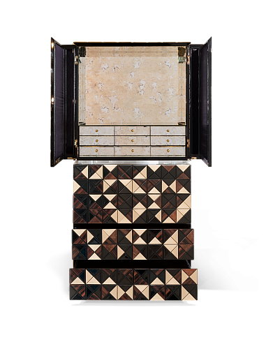 Mosaic II Walnut Cabinet
