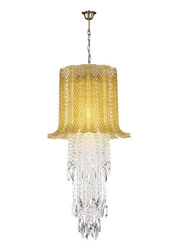Murano Glass Leaf Chandelier