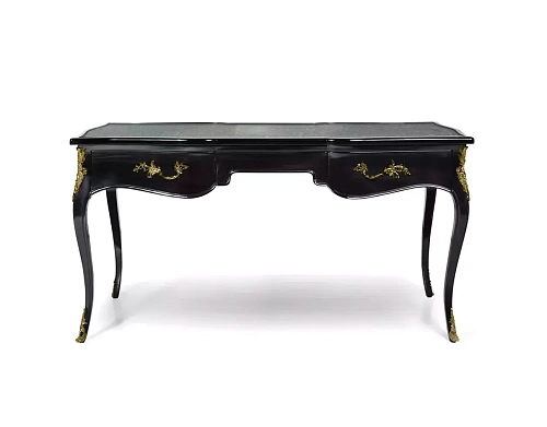 Exotic Peacock Feather Top Ormolu Desk