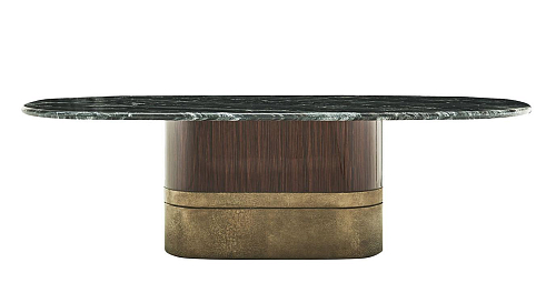 Alma Oval Marble Top Dining Table