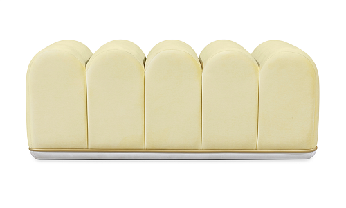 Sweet Swirl Yellow Bench