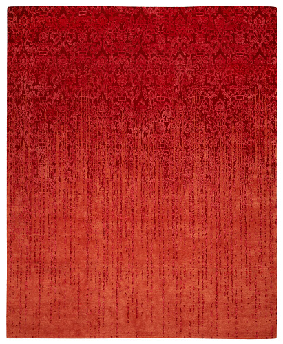 Roma Luxury Red Hand-knotted Rug