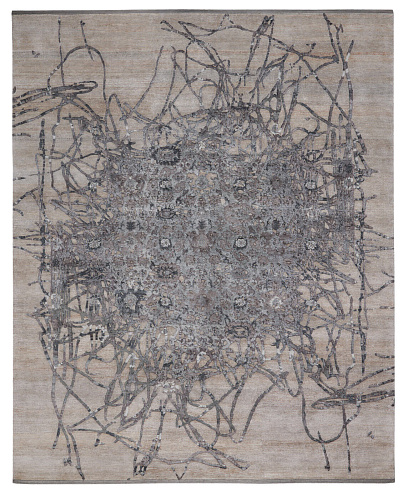 Bidjar Hand-knotted Grey Rug