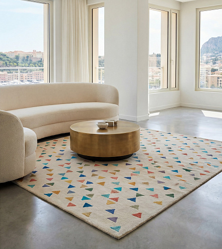Confetti Field Sand Artisan Rug