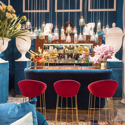 Bay Burgundy Bar Stool