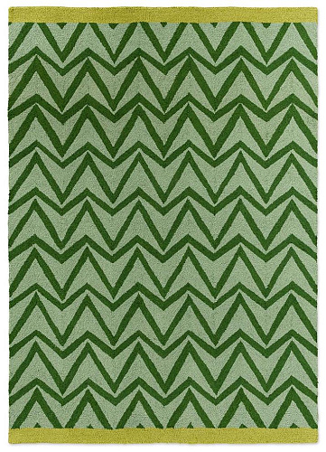Green Flat Weave Outdoor Rug