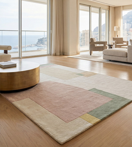 Pale Composition Artisan Rug