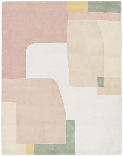 Pale Composition Artisan Rug