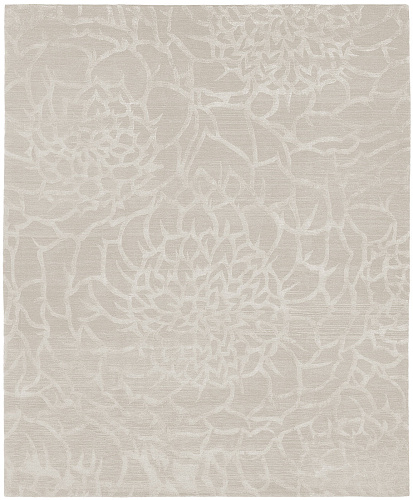 Bud Hand-Knotted White Rug