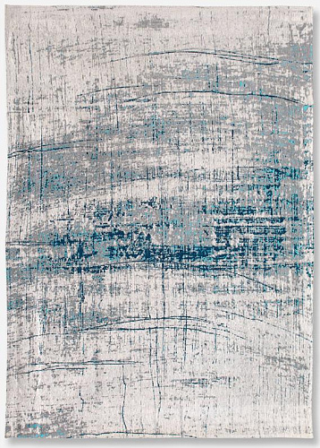 Abstract Flatwoven Azure Rug