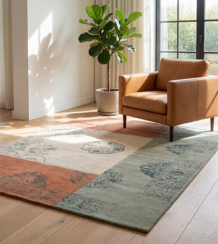 Antique Collage Artisan Rug