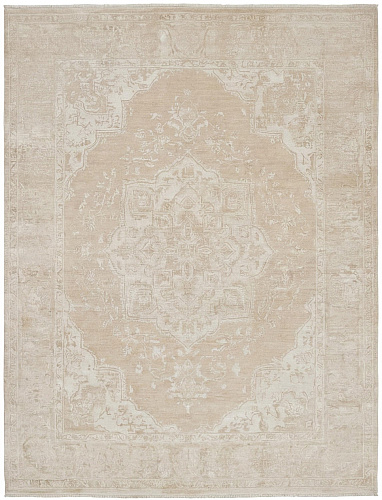 Classic Medallion Ivory Handcrafted Rug