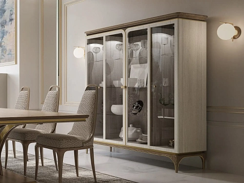 Italian 4-Door Cabinet