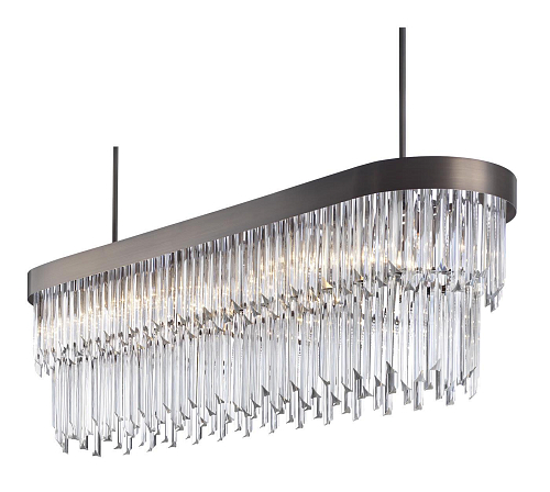 Modern Oval Murano Glass Chandelier