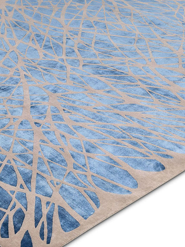 Dresden Navy Blue Exquisite Handmade Rug