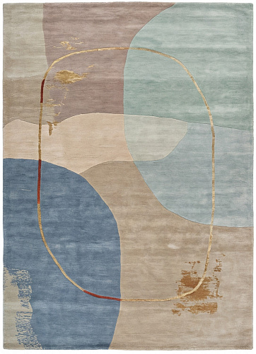 Soft Currents Handcrafted Rug