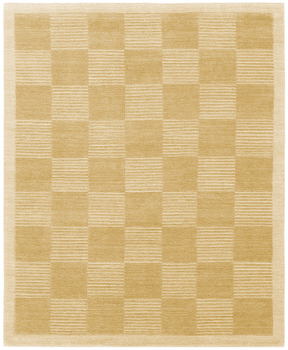 Hand-Knotted Deep Embossed Beige Rug