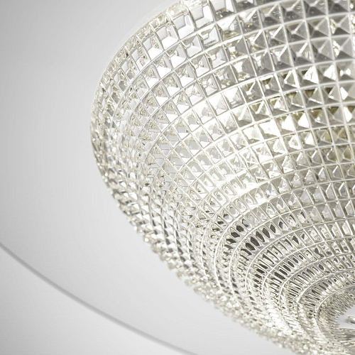 Contemporary Glass and Crystal Pendant Lamp