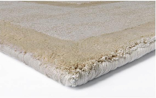 Border Tencel Beige Rug